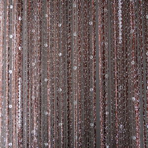 Dark bronze beaded curtain