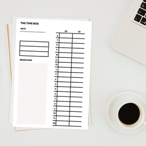 Time Block Printable Time Block Schedule Productivity - Etsy