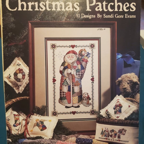 Leisure Arts Santa Cross Stitch Etsy