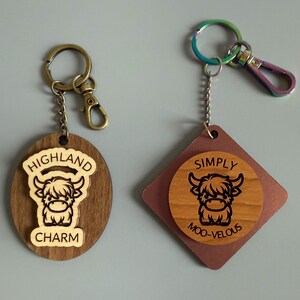 Highland Cow Keychains
