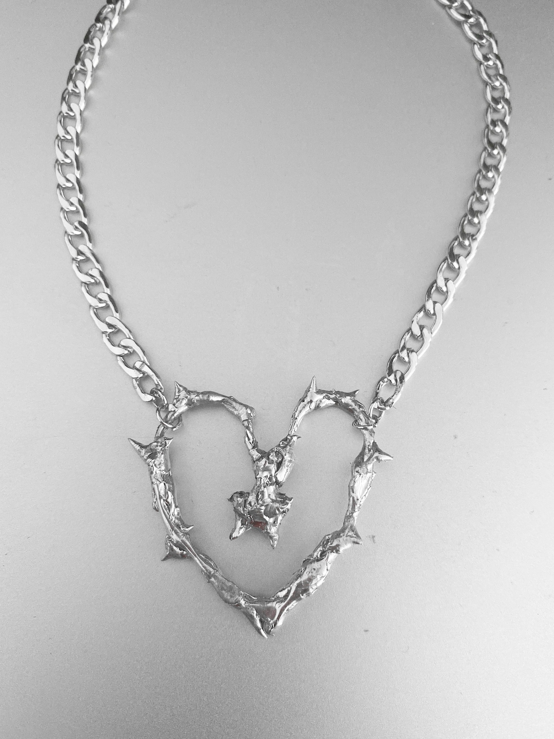 Spiky Solder Jewelry , Spiky Heart ,spiky Pendant , Star Charm Etsy