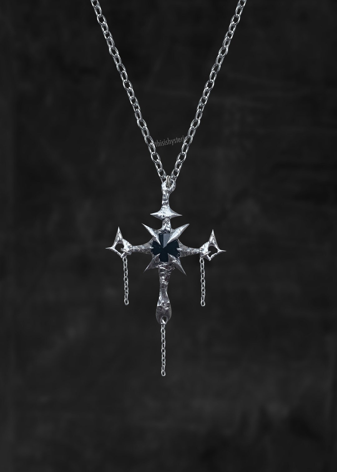 日本未入荷 666999 - Thorns x Extra large cyber Cross Choker il_1080xN.5842265210_lwme.jpg