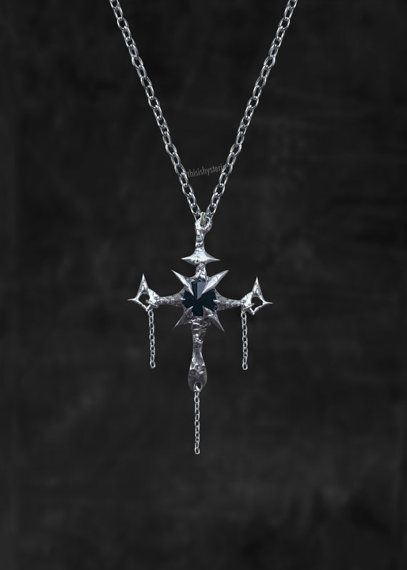 Spiky Cybersigilsm Thorn Sigil Necklace Statement Necklace Spiky Cybersigilsm Thorn Sigil Necklace Statement Necklace