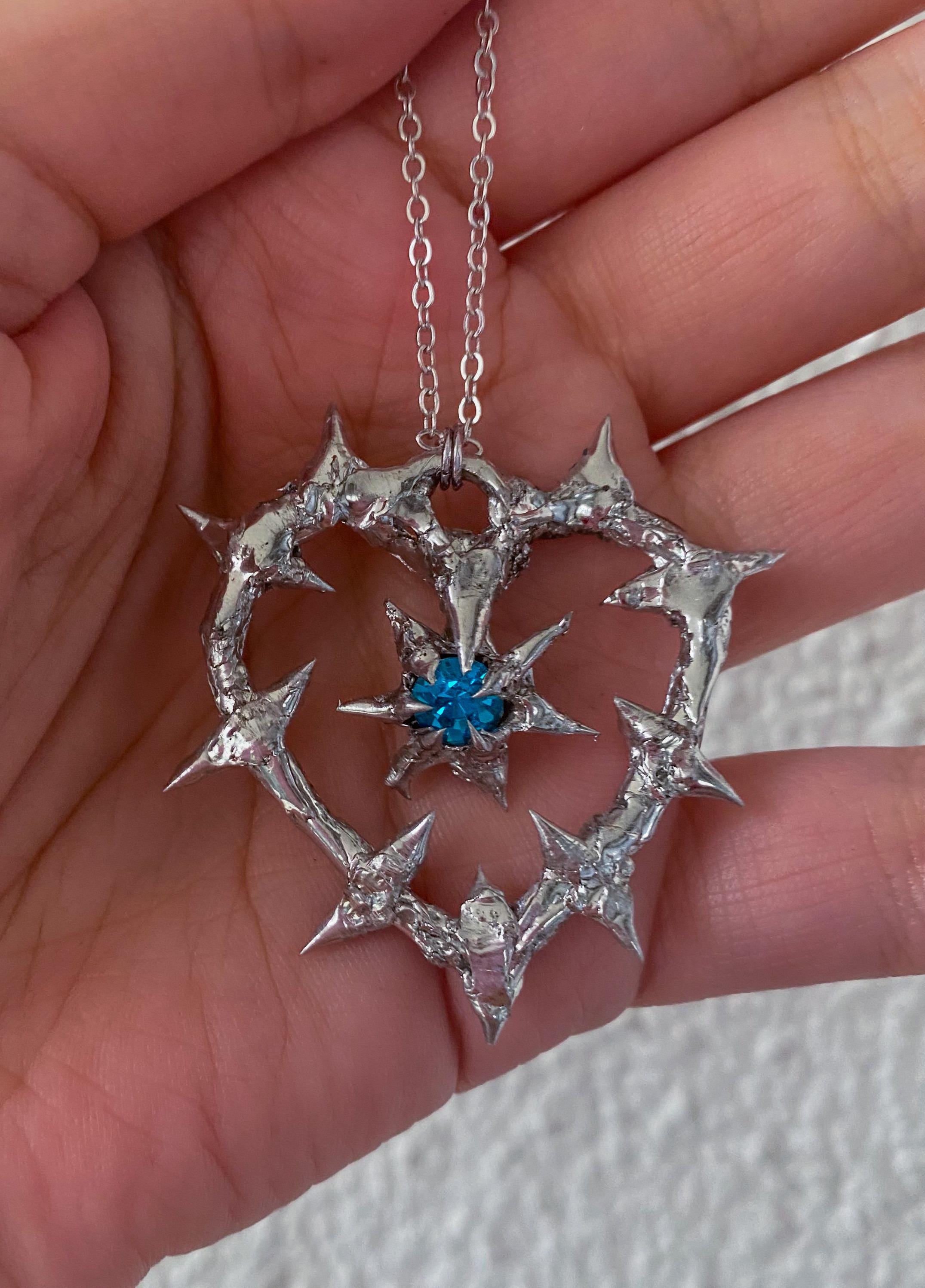 Spiky Cybersigilsm Thorn Sigil Necklace Statement Necklace