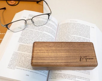 Walnut wood Eye Glasses Case