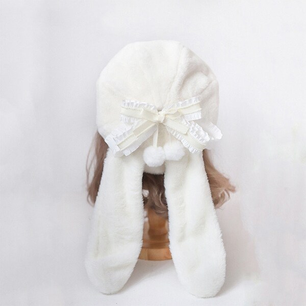 Lolita berets, winter berets, plush hats, rabbit ear hats, JK girls' hats, women's berets, bow tie berets, winter gifts.