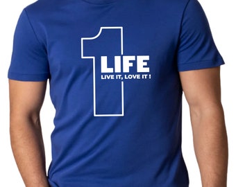 One Life Live It T-Shirt: Retro Inspired Cotton Tee