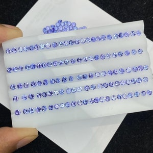 Tanzanite 3mm Rounds/Natural Tanzanite 3mm Rounds/Fine Quality Tanzanite Calibrated 3mm Round/ Clean Clarity/Pack Of 10 Pieces
