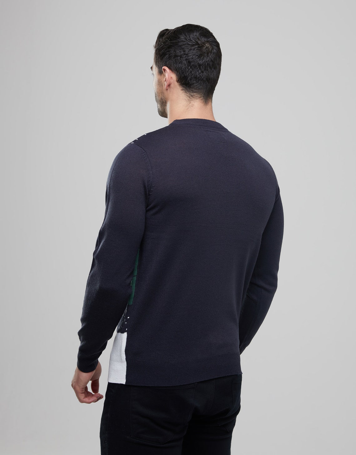 Men's Christmas Novelty Jumper Funny Santa Knitted Blue Etsy UK