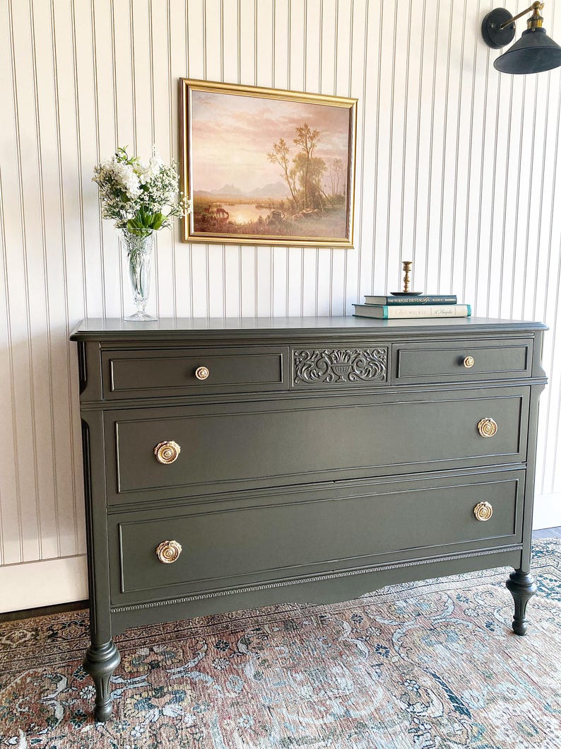 SOLD! Antique Dresser, Vintage Bedroom Dresser, Modern Farmhouse ...