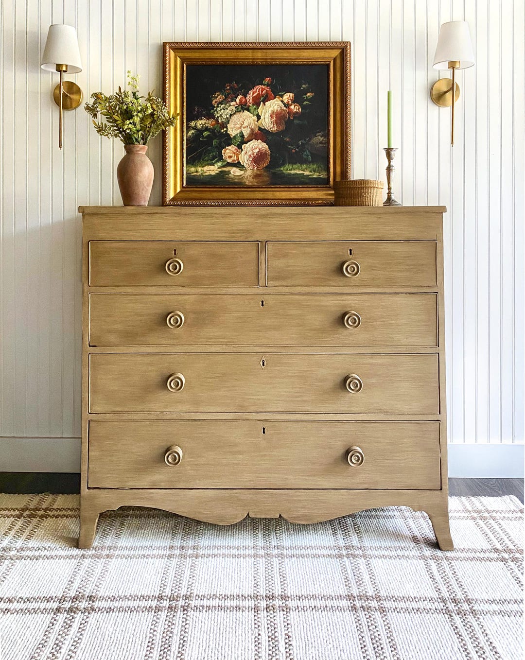 SOLD! English Antique Pine Dresser, Faux Wood Dresser, Raw Wood Dresser ...
