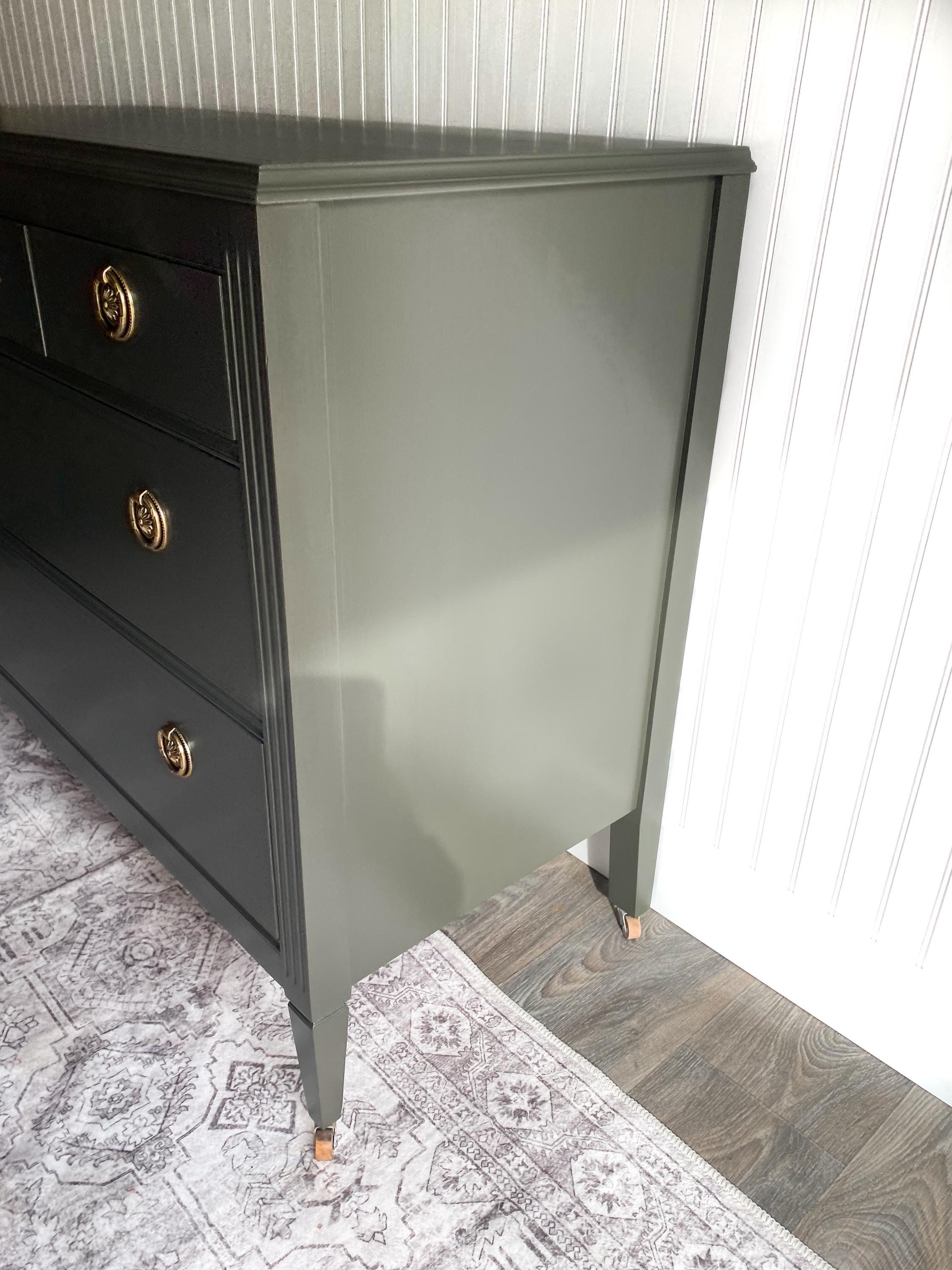 SOLD! Antique Dresser, Vintage Bedroom Dresser Refinished Modern ...
