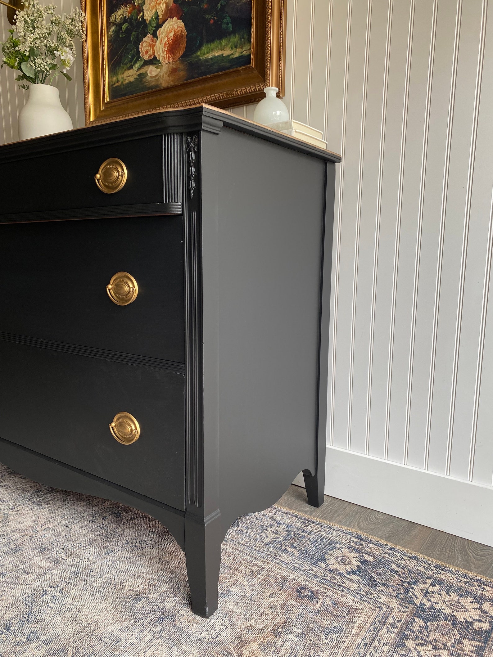 SOLD! Antique Dresser Vintage Bedroom Chest Refinished Modern Farmhouse ...