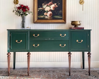 SOLD! Antique Buffet, Victorian Buffet, Hepplewhite Dining Room Buffet, Vintage Sideboard, Entryway Console, Modern Credenza, Walnut