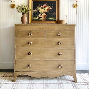 SOLD! English Chest, Antique Pine Dresser, Raw Wood Dresser, Antique Chest, Entryway Console, Light Wood Dresser, Nursery Dresser