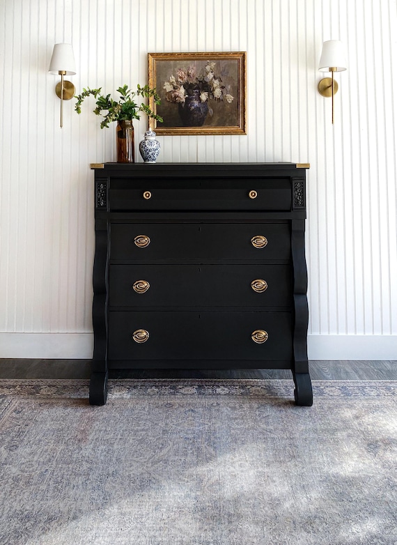 farmhouse black dresser Liberty Furniture Americana Farmhouse Black/Dusty Taupe Dresser
