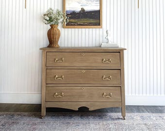 SOLD! Antique Dresser, Vintage Dresser Chest, Nursery Dresser, Entryway Dresser, Solid Wood Furniture, Pine Dresser, Victorian Dresser