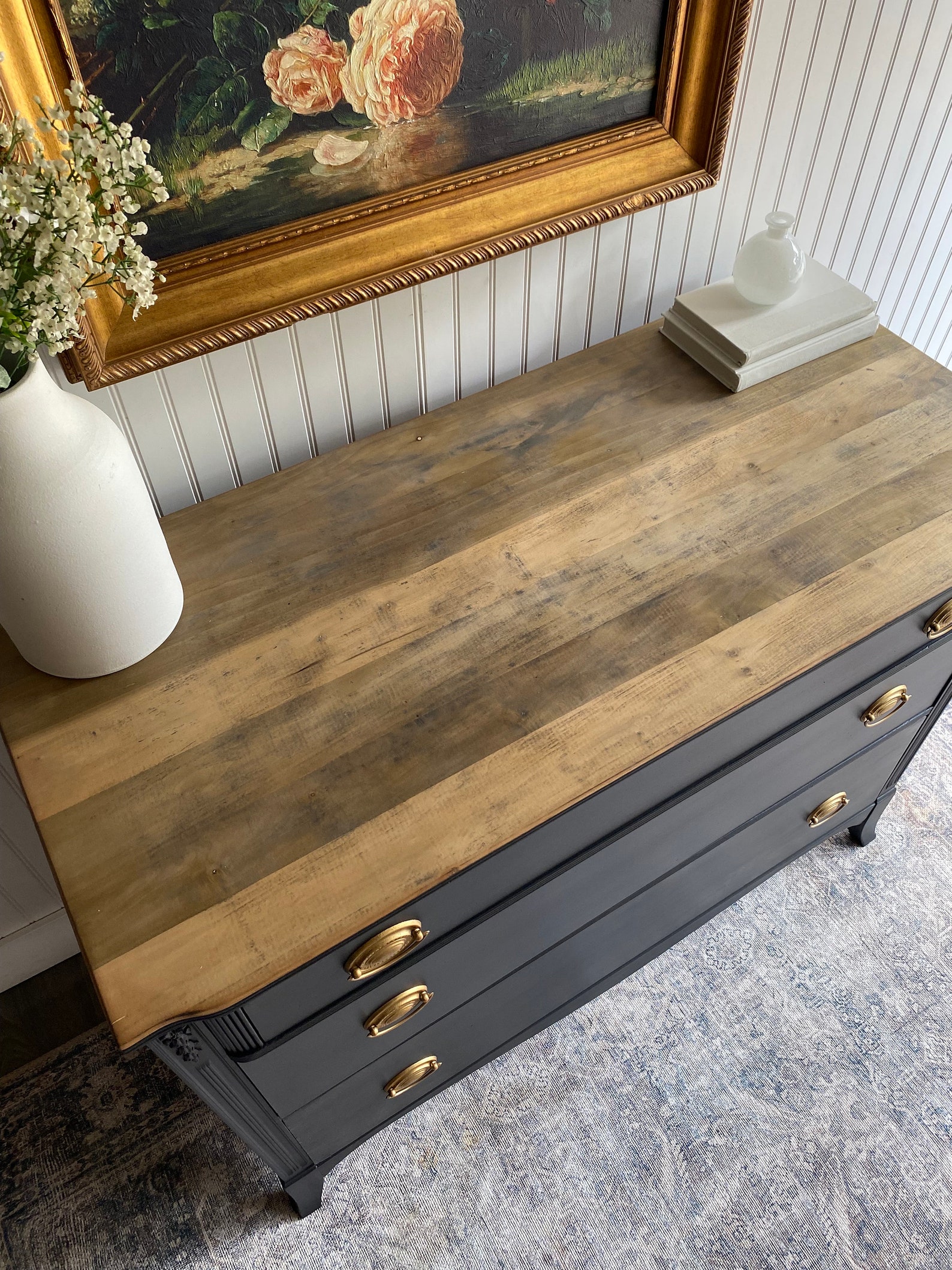 SOLD! Antique Dresser Vintage Bedroom Chest Refinished Modern Farmhouse ...