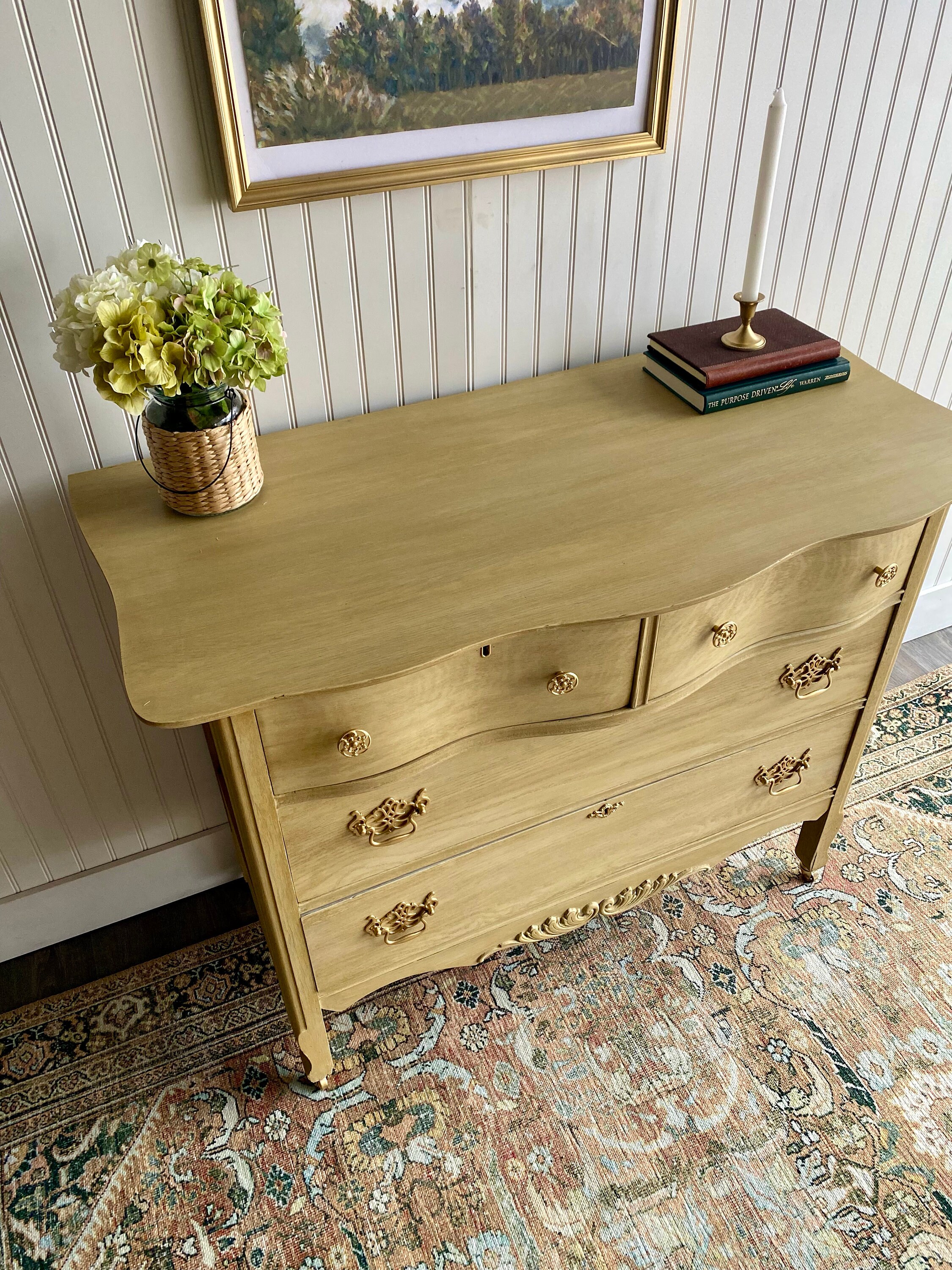 SOLD! Dresser, Vintage Dresser, Pine Dresser, Raw Wood Dresser, Antique ...