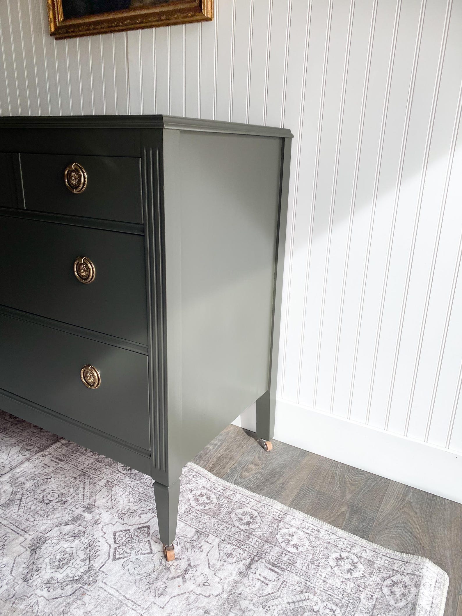 SOLD! Antique Dresser, Vintage Bedroom Dresser Refinished Modern ...
