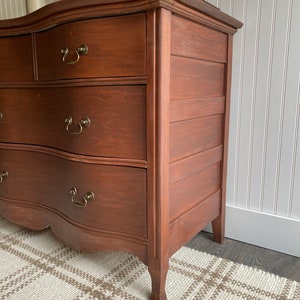 dresser vintage dresser chest solid wood antique dresser entryway console walnut nursery dresser bureau victorian