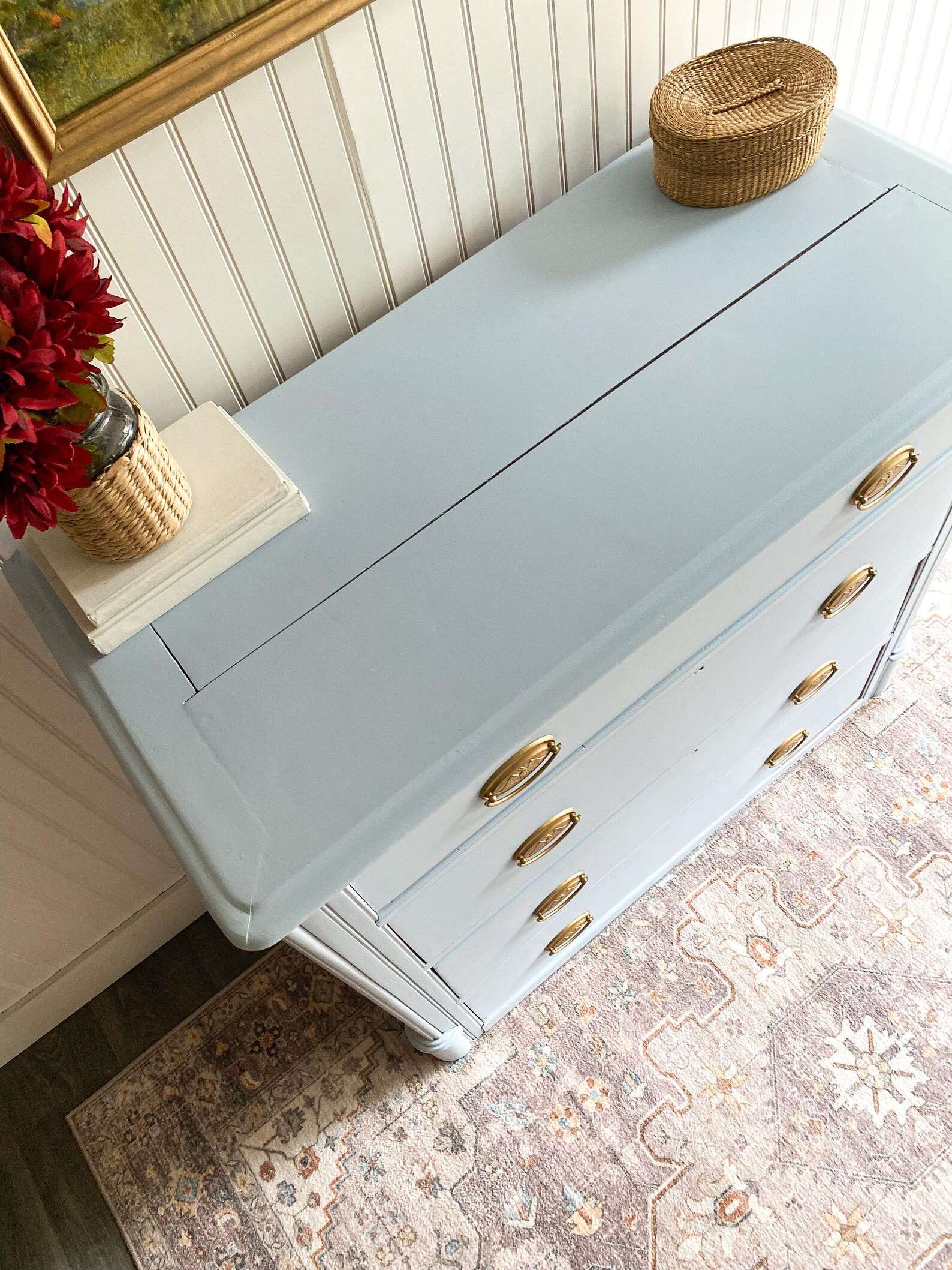 SOLD! Dresser Vintage Bedroom Dresser Refinished Coastal Farmhouse ...