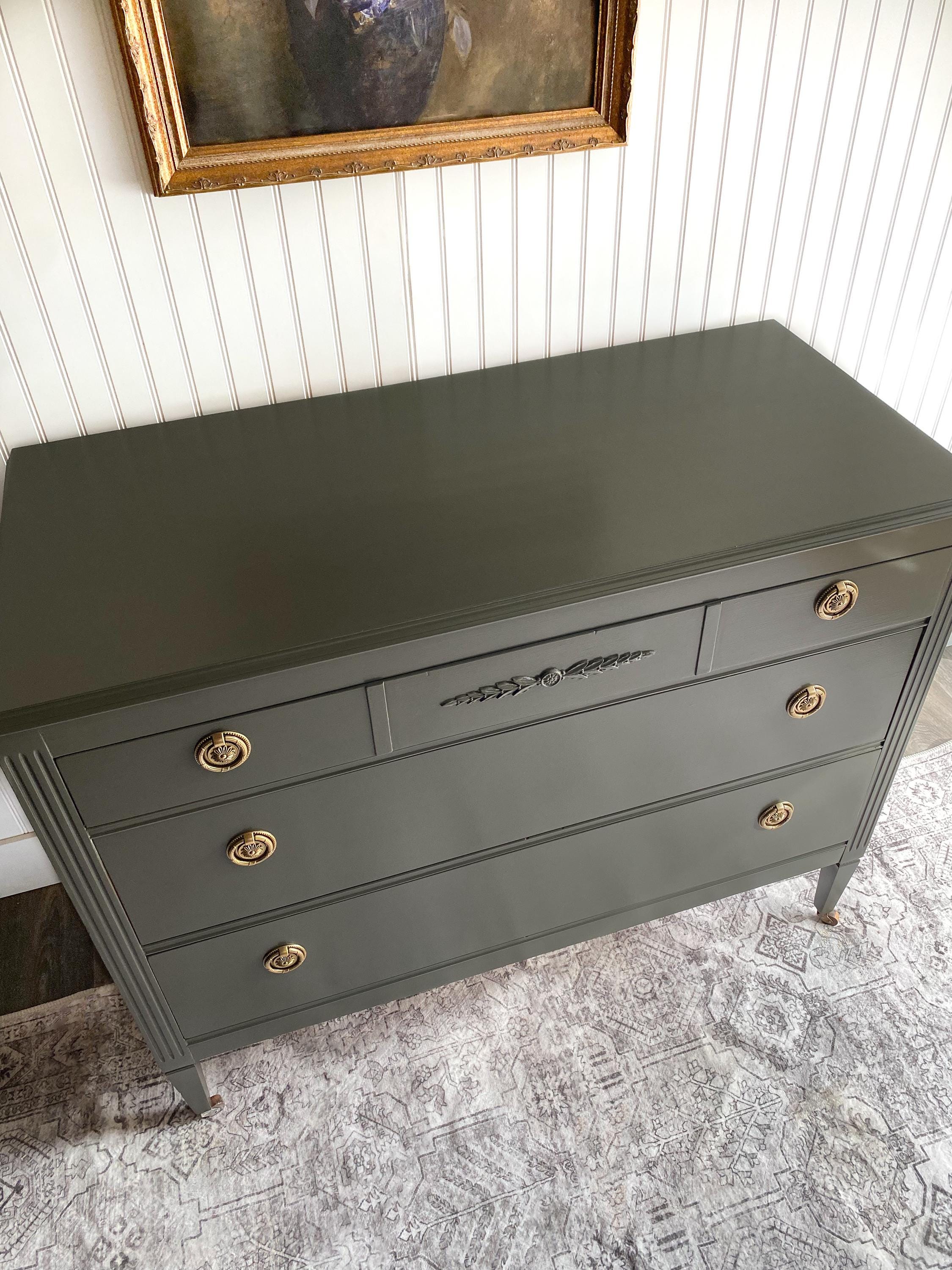 SOLD! Antique Dresser, Vintage Bedroom Dresser Refinished Modern ...