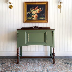 SOLD! Buffet Sideboard, Antique Jacobean Buffet, Vintage Dresser, Dining Room Storage, Nursery Chest, Entryway Table, Cottage, Liquor Bar