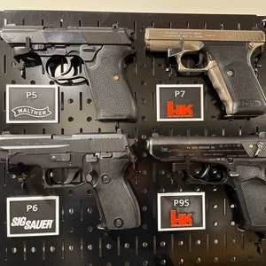 Custom Gun Wall Plaque for Wall Control or Gallow Tech