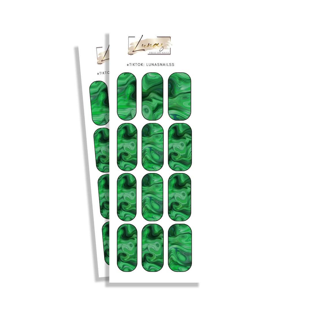 Waterslide Nail Decals Waterslide Nail Wraps Water Transfer Etsy