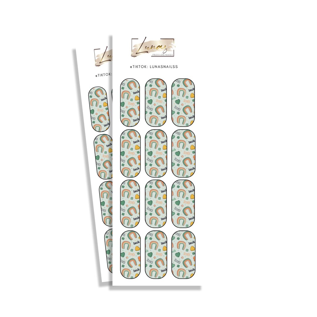 Waterslide Nail Decals, Water Transfer Decals, Waterslide Nail Wraps