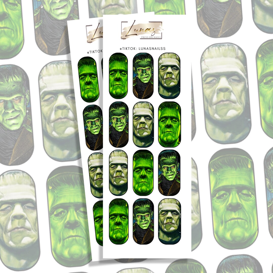 Waterslide Nail Decals, Water Transfer Decals, Halloween Nail Decals