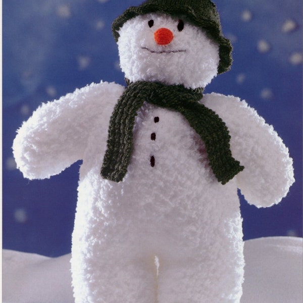 Snowman Knitting Pattern Christmas Project Arts & Crafts to Download * PDF Patterns * Stencils Crochet Digital Download Templates