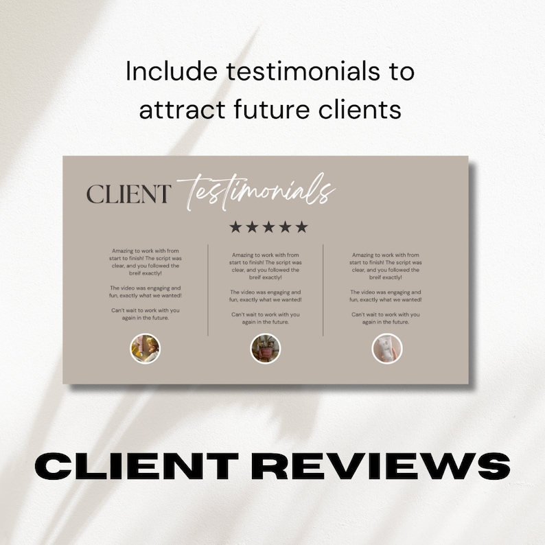 Editable UGC Portfolio Website Template, Canva Media Kit image 4