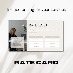 Editable UGC Portfolio Website Template, Canva Media Kit image 5