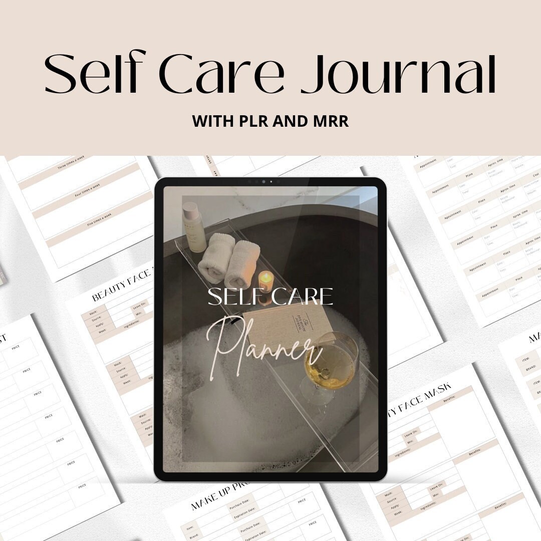 Self Love Journal, Self Care Journal, PLR Resell, MRR, Positive ...