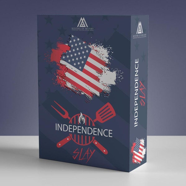 4-20 Player Independence Day / BBQ Themed Murder Mystery Host Your Own Game Kit English
