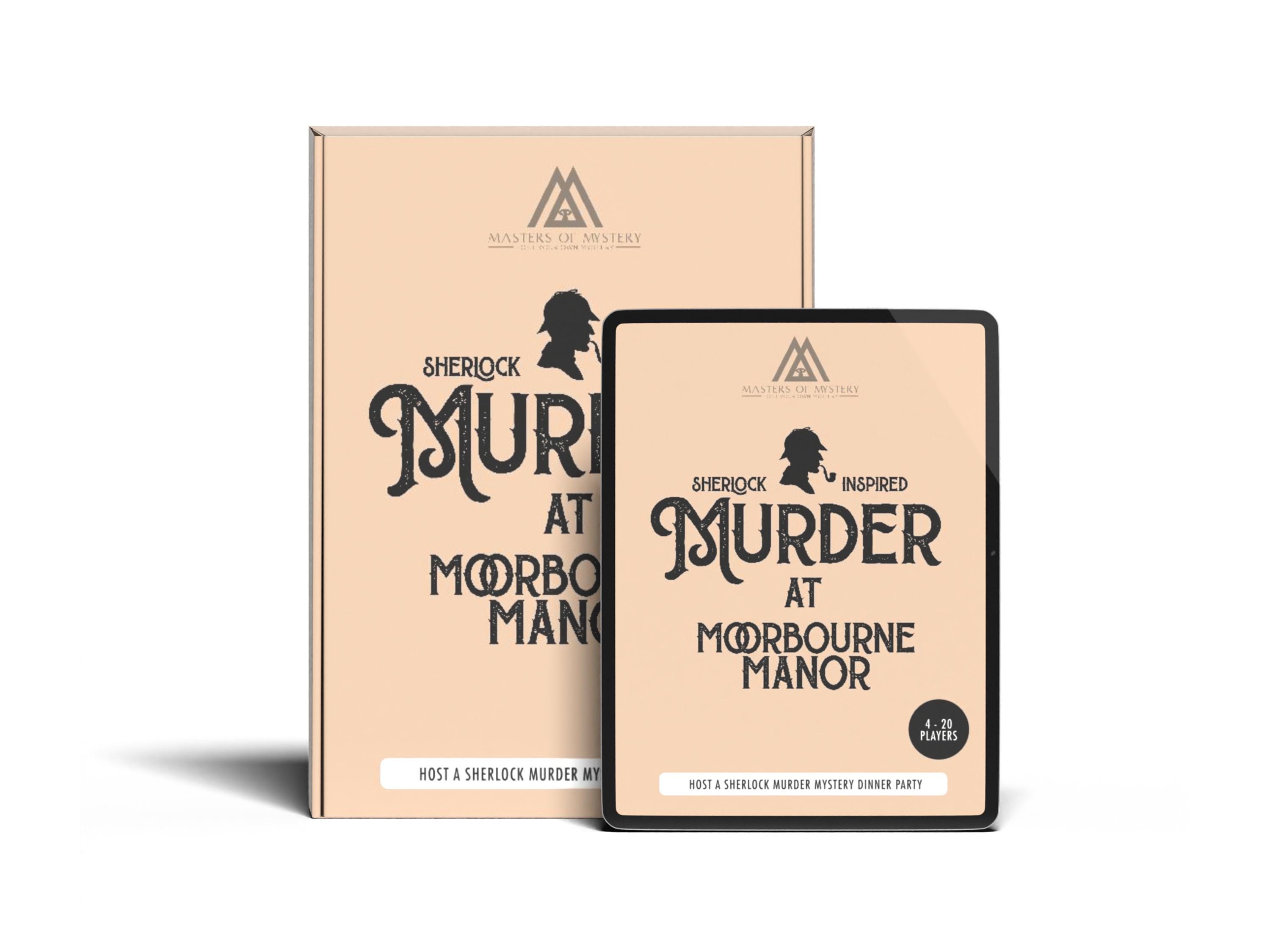 4-8 Player Sherlock Holmes Murder Mystery Host Your Own Game Kit English