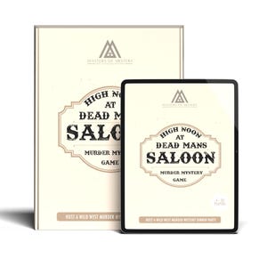 4-20 giocatori Wild West Cowboy Murder Mystery Ospita il tuo kit di gioco inglese