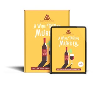 4-8 Player A Wine Tasting Themed Murder Mystery Game Kit English