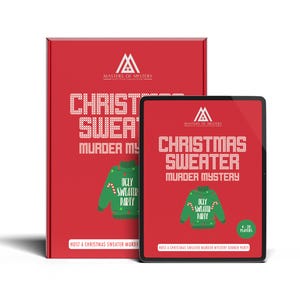 4-14 Spieler Büro Weihnachten Pullover Party Murder Mystery Game Kit Englisch