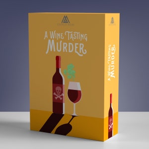 4-8 Player A Wine Tasting Themed Murder Mystery Game Kit English