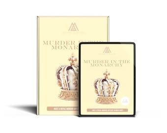 Kit de juego de misterio y asesinato de la Familia Real para 4-14 jugadores - Asesinato en la monarquía
