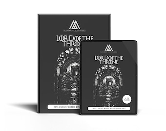 Kit de jogo de mistério e assassinato com tema medieval de fantasia para 4 a 14 jogadores, hospede seu próprio jogo em inglês