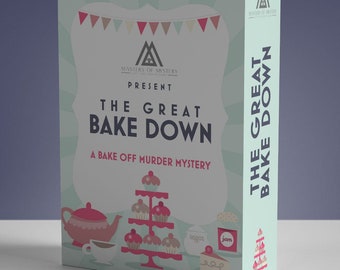 4-14 Player Bake Off Themed Murder Mystery Game Kit English