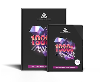 4-14 Player 1980s Murder Mystery Game Kit English
