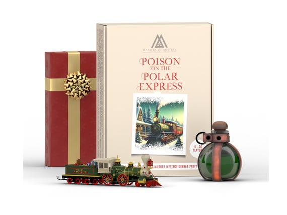 4-20 Player Polar Express Christmas Train Murder Mystery Game Kit