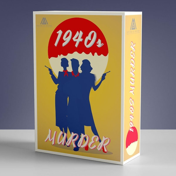 4-14 Player 1940s Murder Mystery Host Your Own Game Kit English