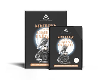 Kit de juego de misterio y asesinato con temática del Orient Express para 4-8 jugadores