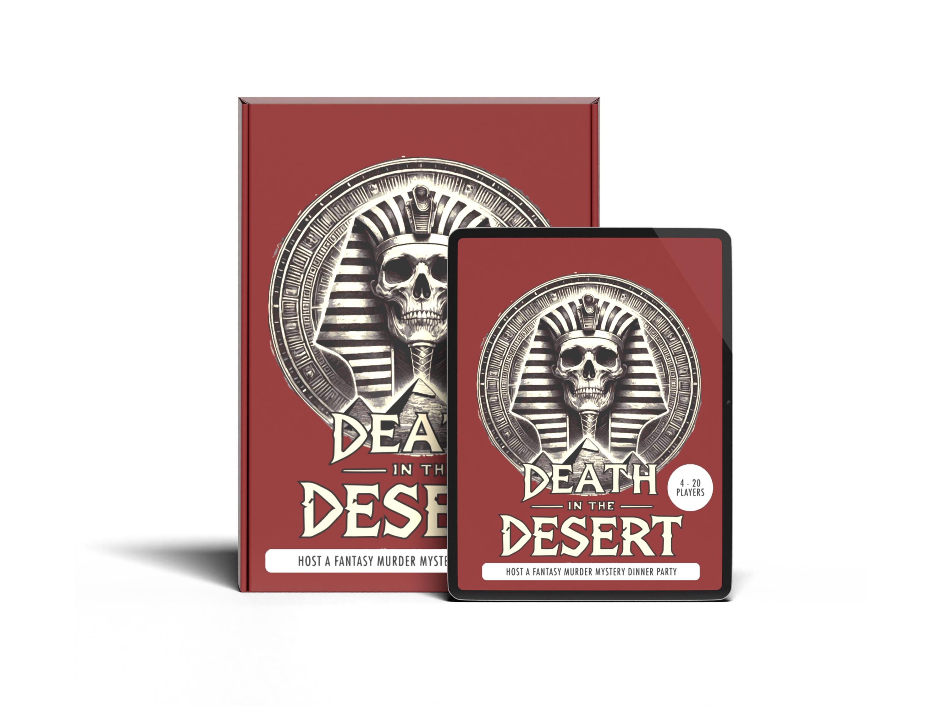 4-8 Player Ancient Egypt Murder Mystery Game Kit Game - Death In The Desert - English